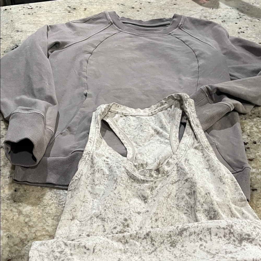 Lululemon sweatshirt and shirt